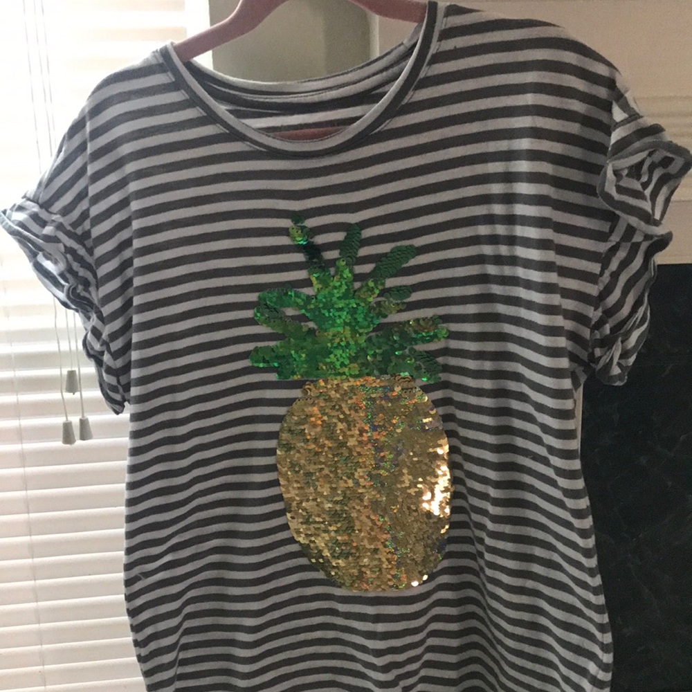 Striped pineapple shirt